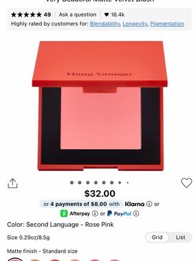 Hung Vanngo Very Beautiful Matte Velvet Blush- Second Language
